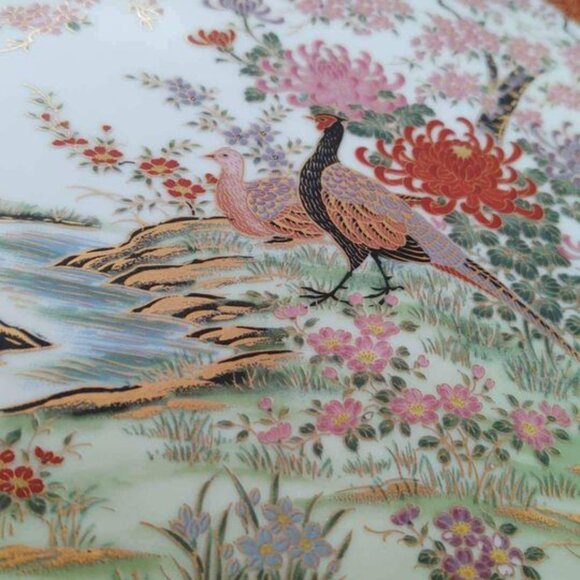 Vintage Toyo Shabat Pheasant Plate - Picture 6 of 8